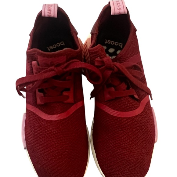 adidas Red Sneakers with Knit Upper and Sock-Like Fit - Picture 1 of 6